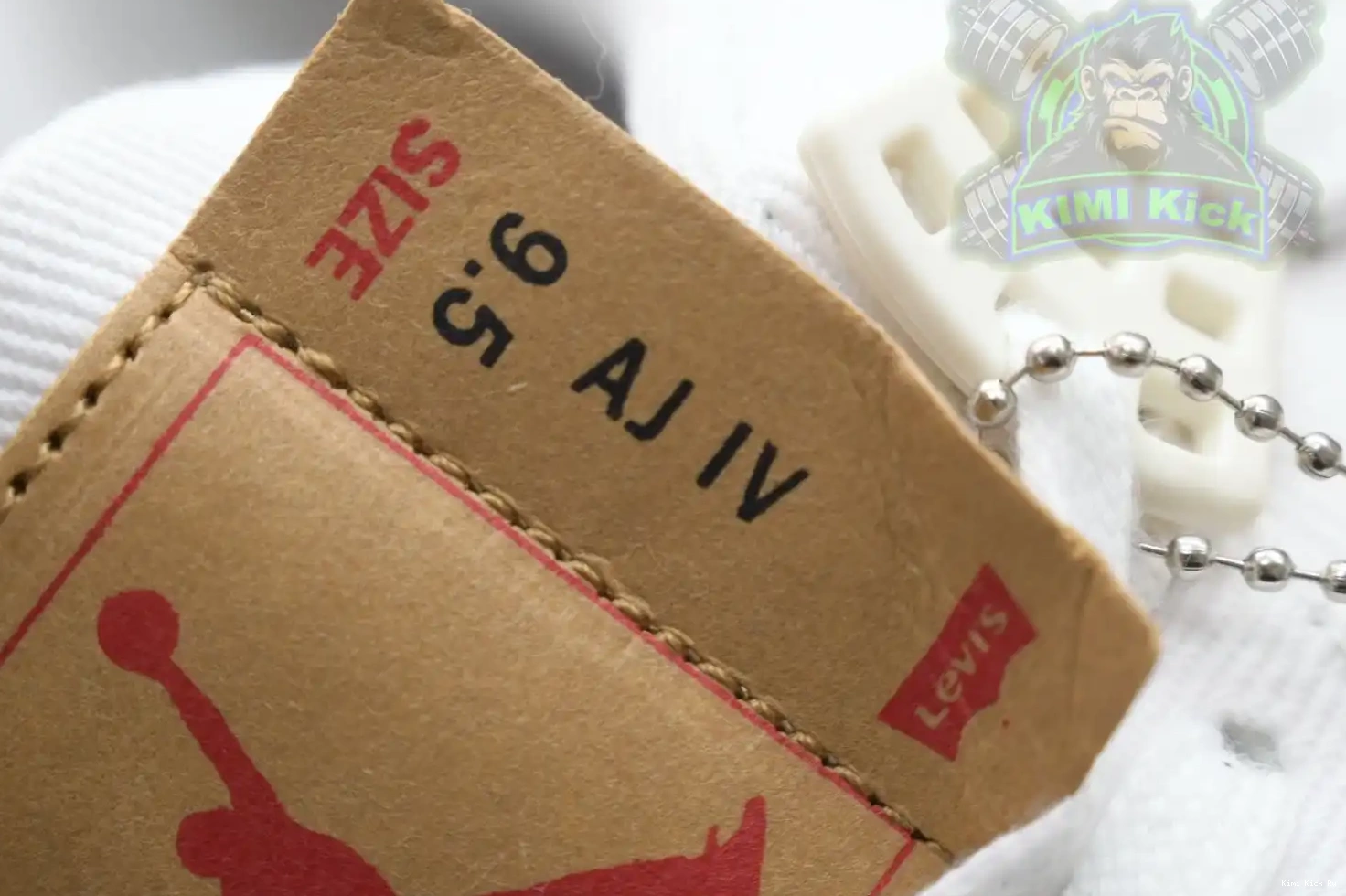 Jordan white 4 levis tag) (levis Kimikick Air Jordan 0808